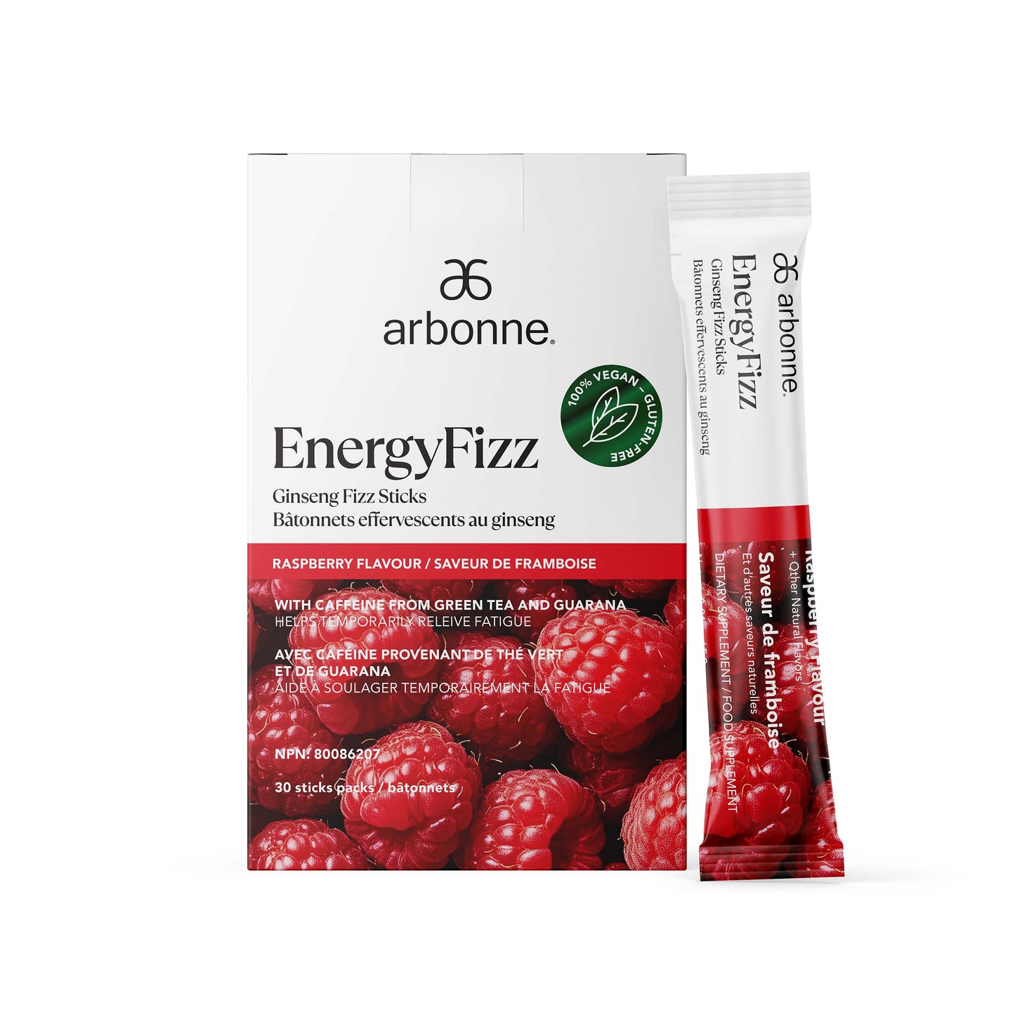 Arbonne EnergyFizz Raspberry Flavor Box
