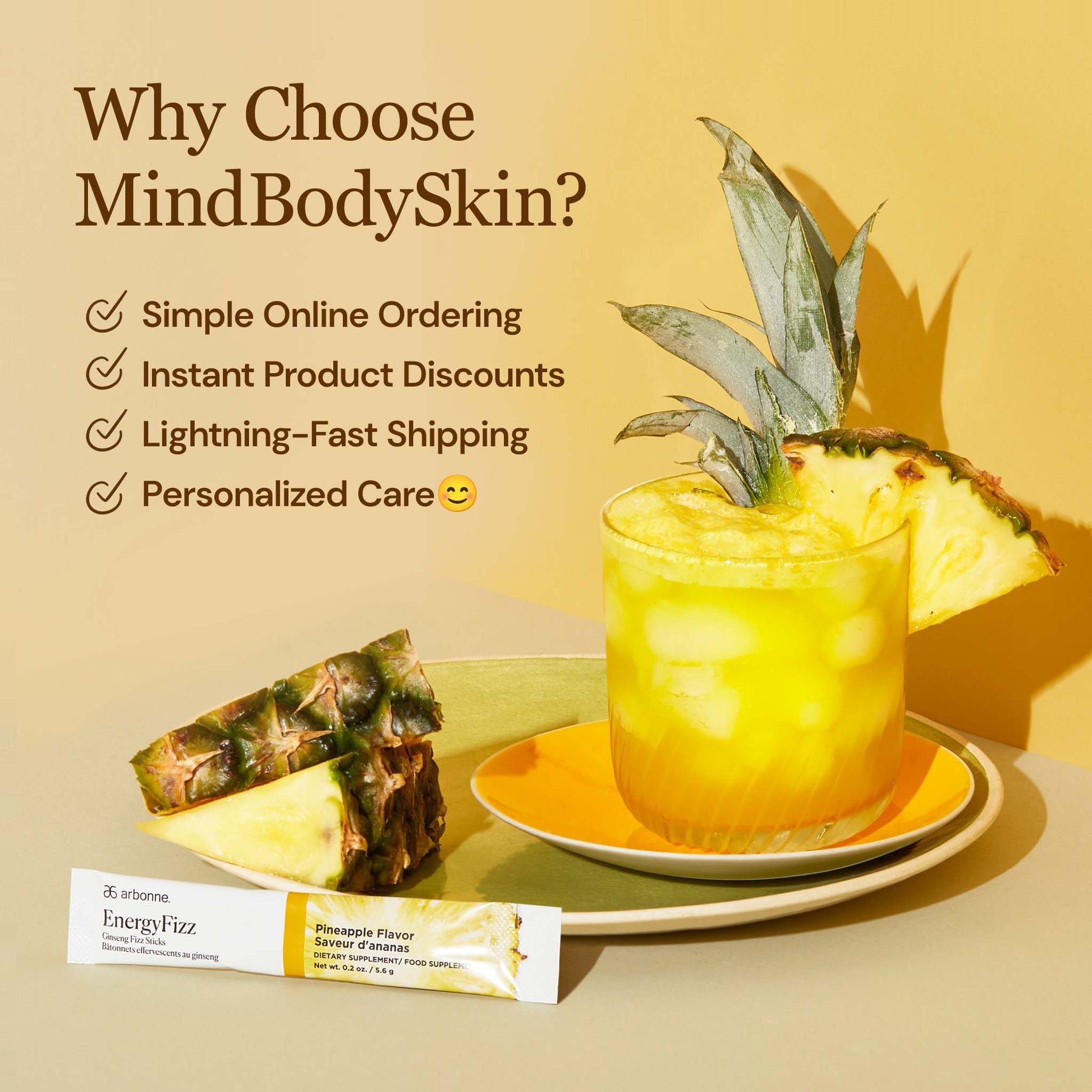 Why Choose MindBodySkin for Arbonne Energy Fizz Sticks